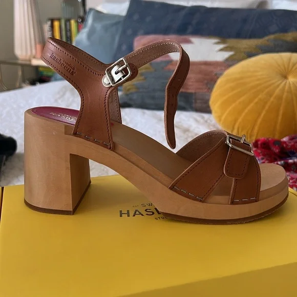 Brand new never worn Swedish Hasbeens clog sandals, size 39. - Picture 3 of 3